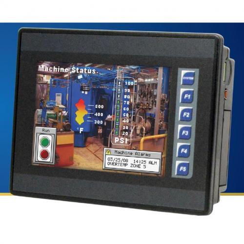 EXL6 Series OCS with DC/Relay I/O.  Twelve (12) Digital Inputs compatible with 12V/24VDC - four (4) inputs can be used for two 500kHz High Speed Counters.  Six (6) Relay Outputs - up to 5A continuous current.  Four (4) 12-bit Analog Inputs selectable betw